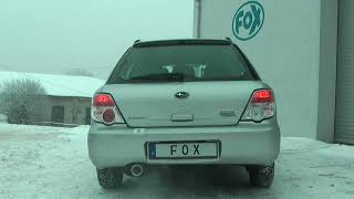 Video: Fox Edelstahl Sportauspuff-Komplettanlage ab Kat Subaru Impreza GD GG 1.5l Video: Fox Edelstahl Sportauspuff-Komplettanlage ab Kat Subaru Impreza GD GG 1.5l