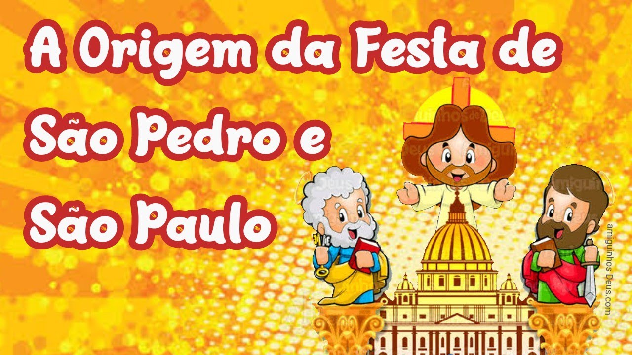 Desenho Bíblico | A Origem da Festa de São Pedro e São Paulo