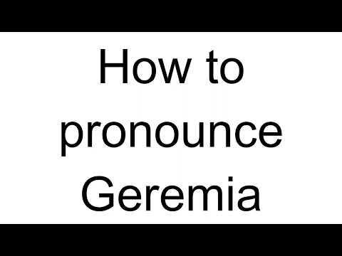 How to Pronounce Geremia (Italian)