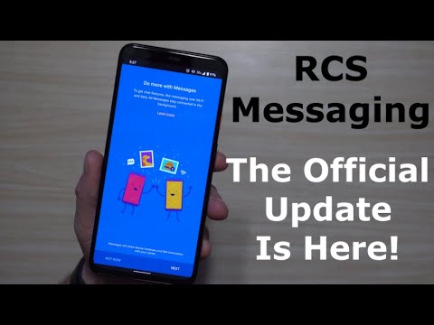 Official RCS Messaging RollOut - The Update You've Been Waiting For