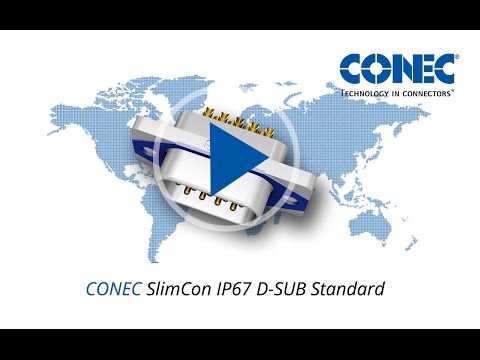 IP67D SUB CONEC SlimCon Standard 360°