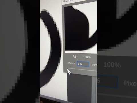 Convert Low-Res Graphic to High-Res in Photoshop! #Shorts