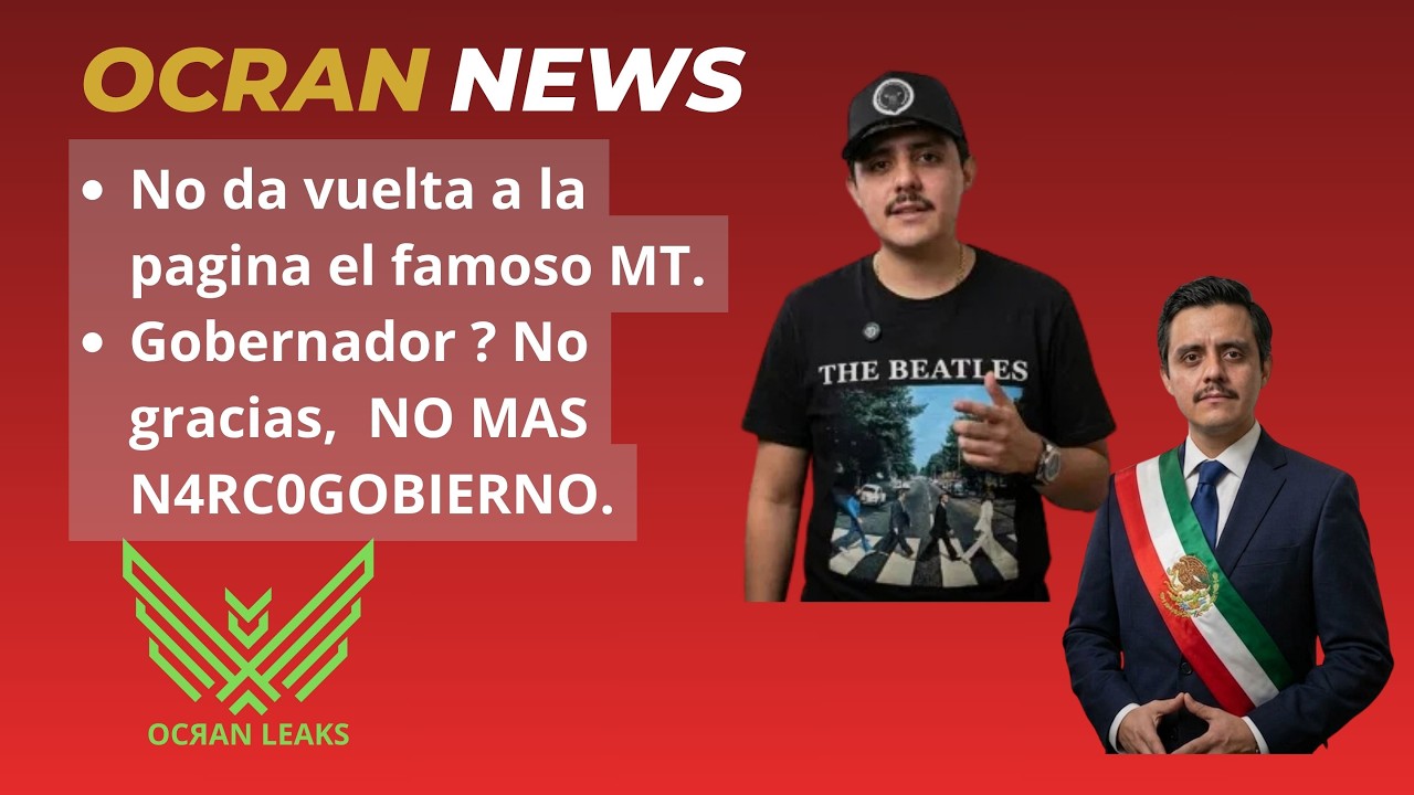 "MT" No da vuelta a la pagina, Responde a Acusaciones sobre su Relacion con Ruben Rocha Moya.