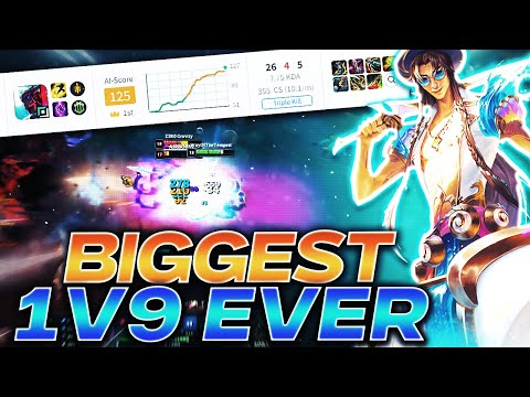 THE BIGGEST 1V9 ON YONE I'VE EVER PLAYED?