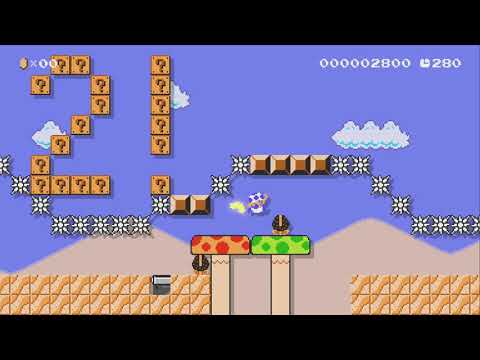Rhythm Jump 【Level3】 by Bornin - Super Mario Maker 2 - No Commentary 1bw