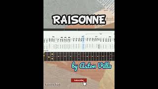 Best part of Raisonne by Aston Villa Easy Electric Guitar Tutorial Tabs