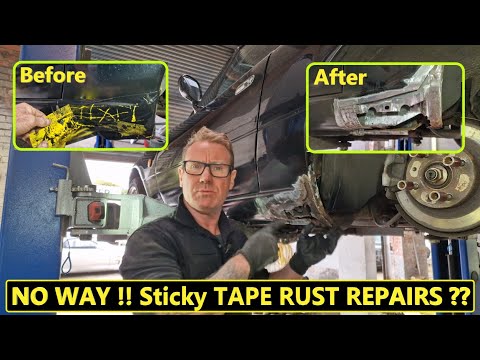 NO WAY !! Sticky TAPE RUST REPAIRS !! : Mazda Miata / MX5 sill / Rocker repair.