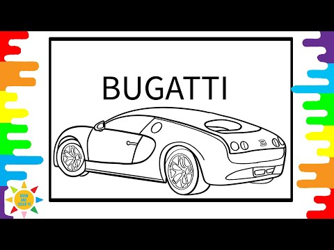 Bugatti Veyron Coloring Pages | Bugatti Coloring Pages |  Car Coloring | Kovan & LaCrème - Miracle