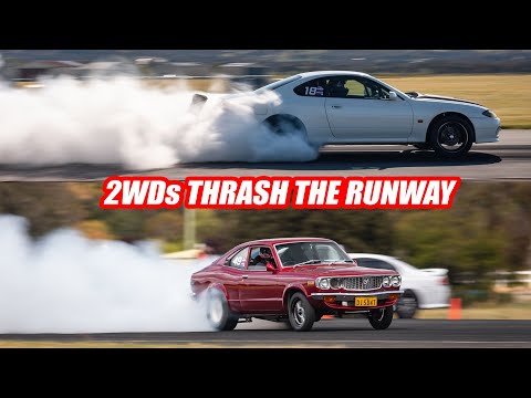 Supercharged M3 , Wild RX-3 , LS-Swapped S15 and More Tough 2WDs hit Runway Thrash 2023