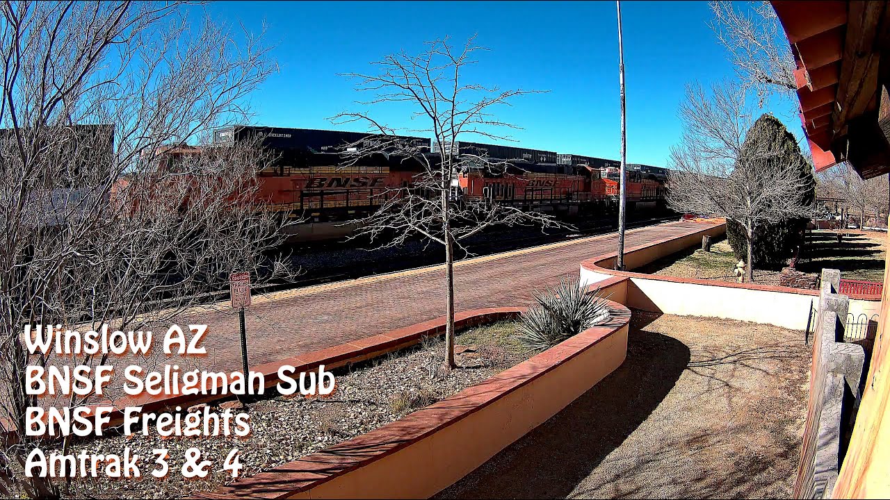 Live webcam view of Winslow BNSF Rail Cam