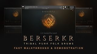 Video thumbnail for Berserkr: Tribal Punk Folk Drums - Fast Walkthrough & Demonstration by Keepforest Instruments