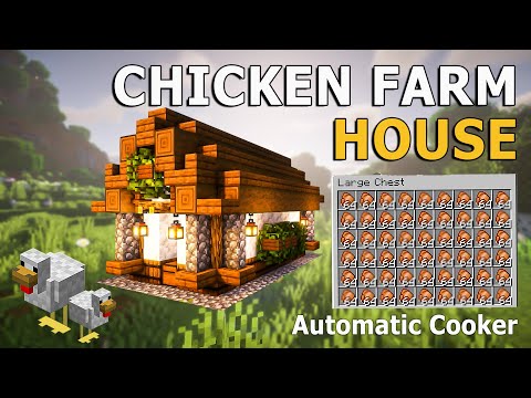 VowLa - Minecraft Aesthetic | How to Build Chicken Farm House | 1800 PER HOUR
