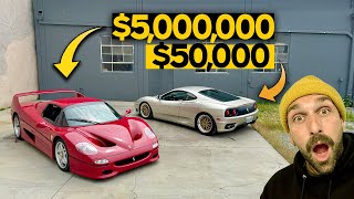 BIG FERRARI Episode- $5,000,000 F50 is 100x my $50,000 360 Modena + Stanceworks 1000hp K-series 308!