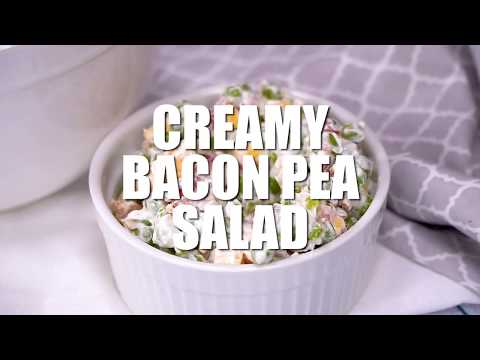 How to Make Creamy Bacon Pea Salad