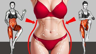 🔥Shed BELLY FAT in 2 Weeks➜30-Min Powerful Standing Workout to Get a Small Waist Fast