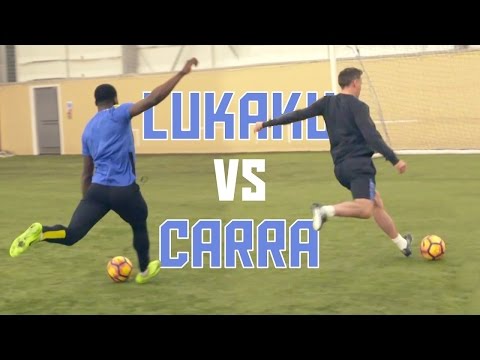 Romelu Lukaku vs Jamie Carragher! | Striker Masterclass