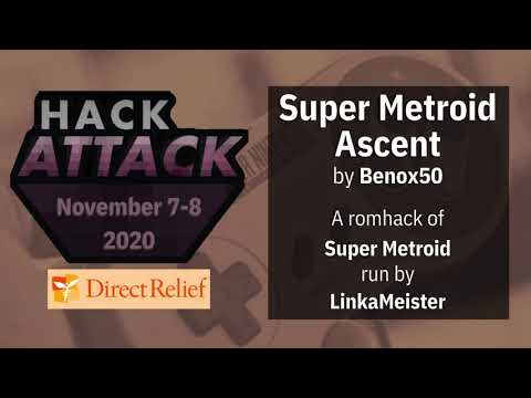 Super Metroid Ascent 100% run by LinkaMeister - Hack Attack 2020