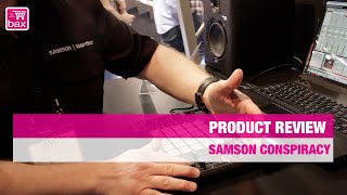 Video thumbnail for Samson Conspiracy USB MIDI Control Surface | NAMM SHOW 2015 by Bax-shop | Bax Music Goes