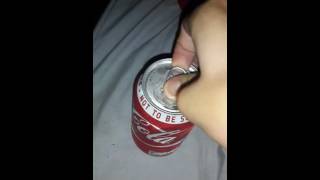 What happens when you open a can of coke