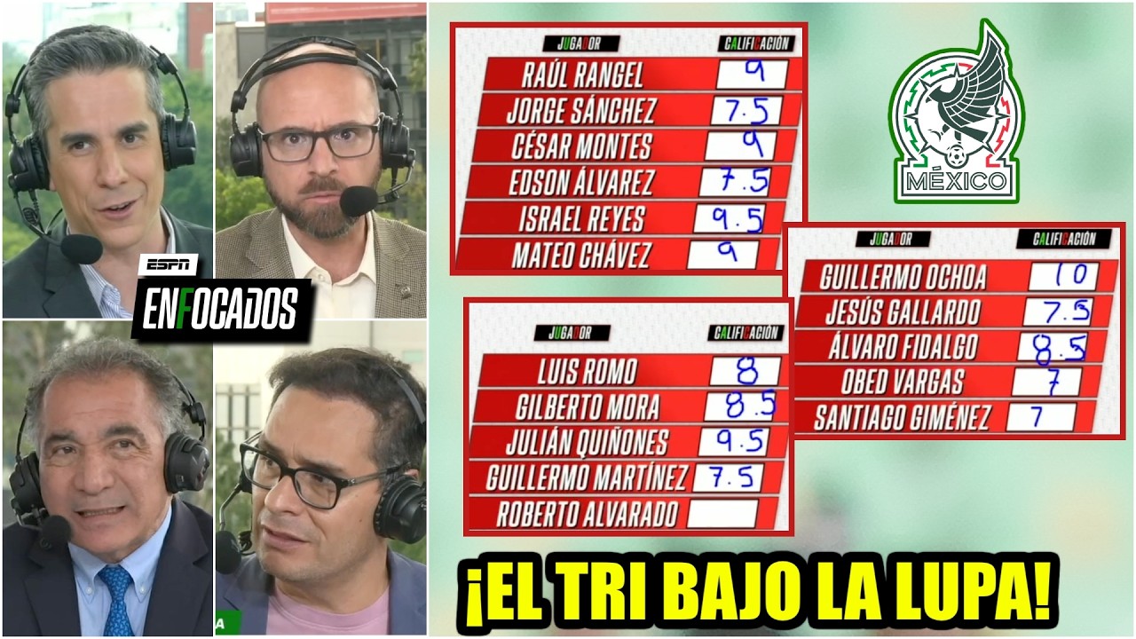 CALIFICACIONES DEL TRI: Así evalúan UNO a UNO el ONCE de SELECCIÓN MEXICANA en MUNDIAL | Enfocados