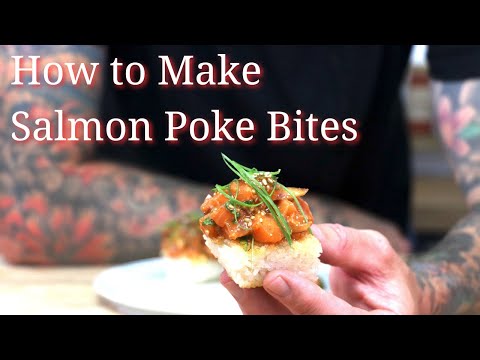 How to Make Salmon Poke Bites