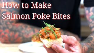 How to Make Salmon Poke Bites