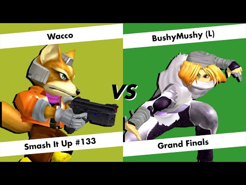 Smash It Up #133 - Grand Finals - Wacco (Fox) vs BushyMushy (L) (Sheik)