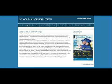 School Management System | PHP and MySQL Project Source Code | PHP MySQL CRUD Project