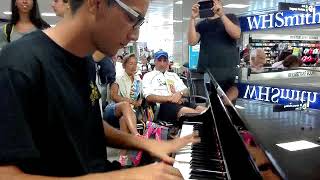 L' Amour Toujours | Gigi D'Agostino - PIANO COVER (live in airport)