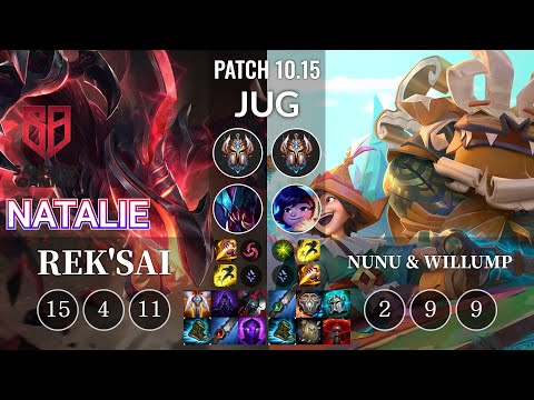 SB Natalie Rek'Sai vs Nunu & Willump Jungle - KR Patch 10.15