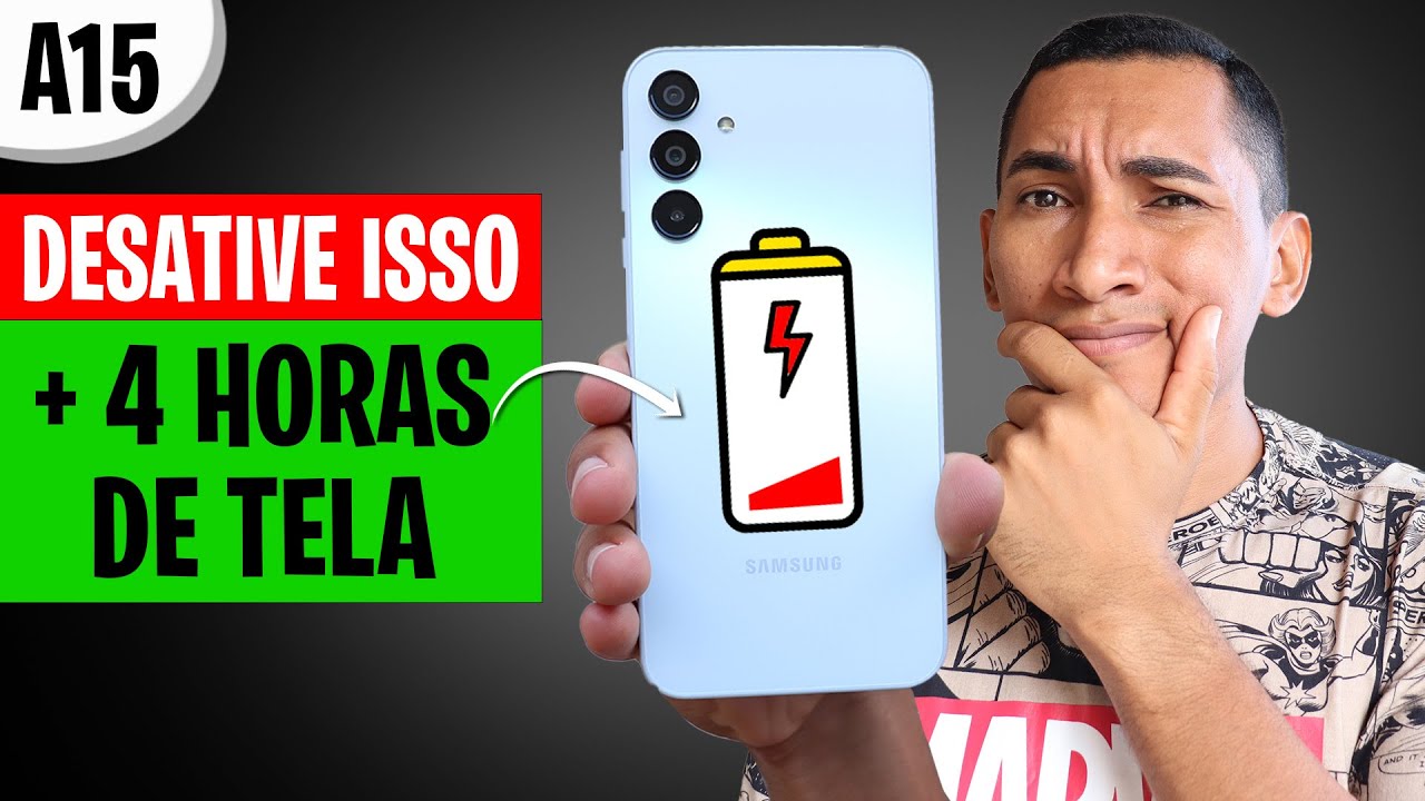 Desative o VILÂO da BATERIA do Galaxy A15 5G - Antes que seja tarde
