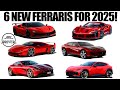 Ferrari Revealing 6 Cars In 2025 SP4 SF90 M 296 VS Roma MCA F244 Purosangue H