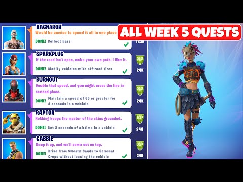 All Week 5 Quests/Challenges Guide! - Fortnite Chapter 2 Season 6