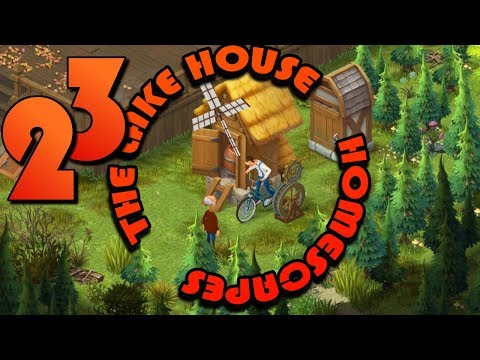 HOMESCAPES GAMEPLAY - THE LAKE HOUSE - DAY 23 - BIKE-POWERED MILL