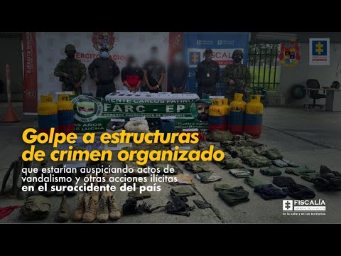 Fiscal Barbosa: Golpe a estructuras de crimen organizado que estarían auspiciando actos de vandalismo