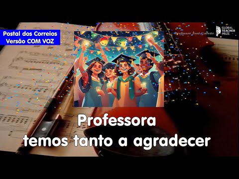 Obrigado escola querida - COM VOZ (Postal dos Correios) - Karaoke para Finalistas - Educação Musical