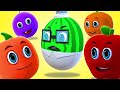 Five Little Fruits Jumping on the Bed | Action Songs for Kids | Learn Fruits | @AllBabiesChannel