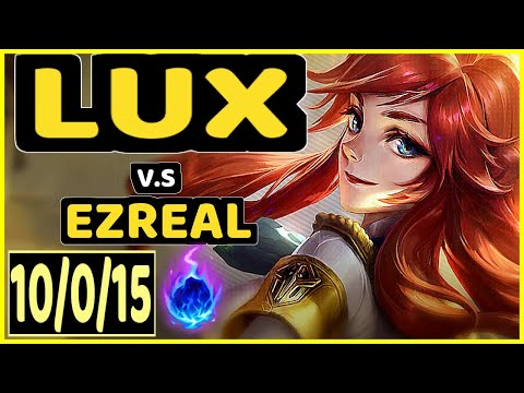 PRAEDYTH (LUX) vs EZREAL - 10/0/15 KDA BOTTOM ADC GAMEPLAY - OC Ranked GRANDMASTER