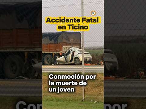 Accidente fatal: Murió un joven en Ticino, Córdoba