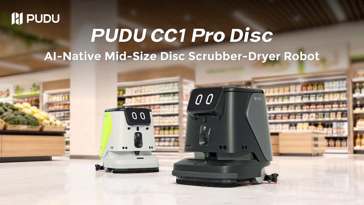 PUDU CC1 Pro Disc – autonomní úklidový robot, video