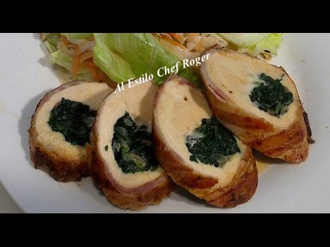 PECHUGAS RELLENAS, DE ESPINACA CON QUESO, Video