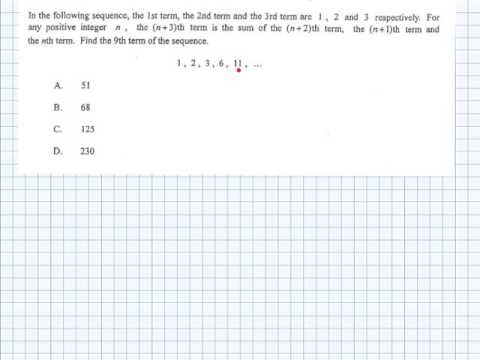 HKCEE II 2009 Q12 MC Sequence
