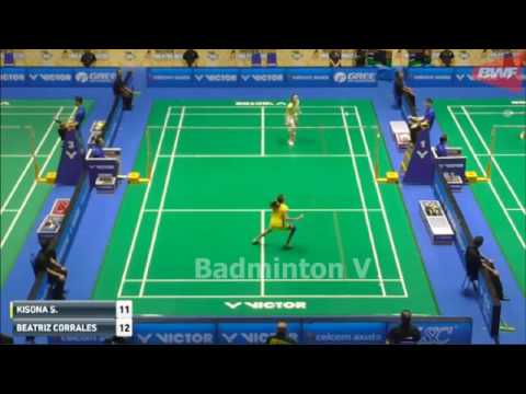 Badminton 2017 MalaysiaMaster   Beatriz CORRALES vs Kisona S
