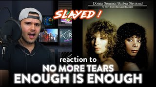Barbra Streisand &amp; Donna Summer Reaction No More Tears (FIRST TIME!) | Dereck Reacts