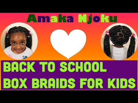 How to: BOX BRAIDS ON NATURAL HAIR FULL VIDEO ||Amaka Njoku Video