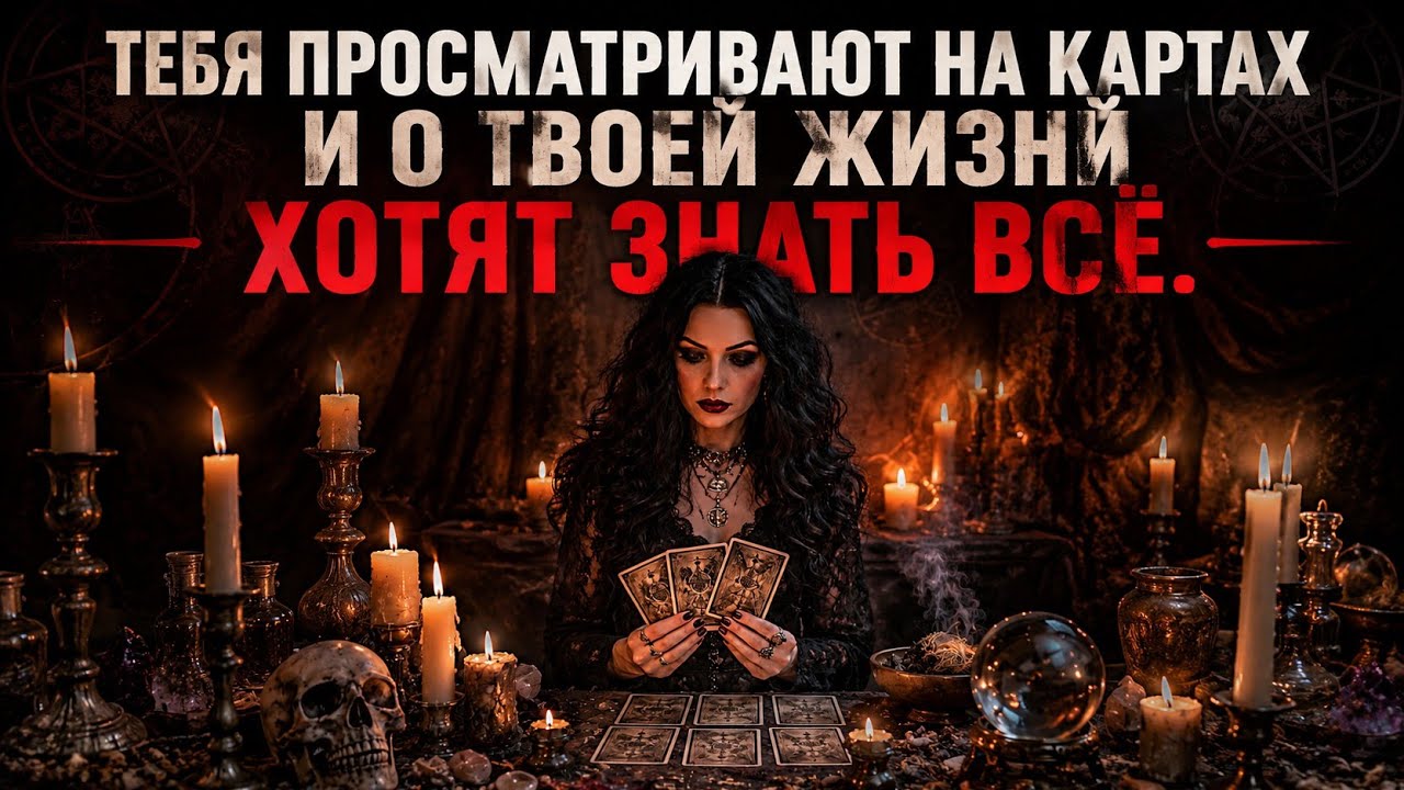 ВАС ПРОСМАТРИВАЮТ НА КАРТАХ И О  ВАШЕЙ ЖИЗНИ ХОТЯТ ЗНАТЬ ВСЁ.#гадание #таро он