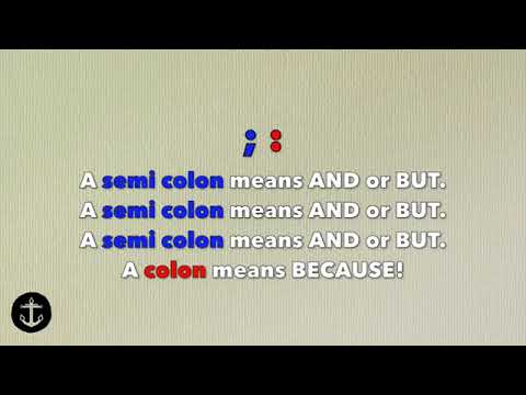 The Semi Colon and Colon Song   YouTube