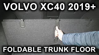Volvo XC40 (2019-2025): Foldable Trunk Floor And Grocery Bag Hooks. XC40 Tips & Tricks!