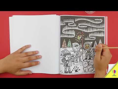 Книга Santa and the Elves Magic Painting Book video 1