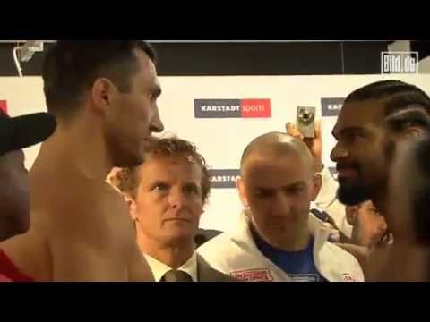 Klitschko gegen Haye: Wut-Wiegen vor dem Mega-Fight